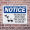 Signmission Please Do Not Feed The Ducks And Geese, 10 in W x Rectangle, Plastic OS-2PACK-NS-P-710-L-17379 - alternate 5